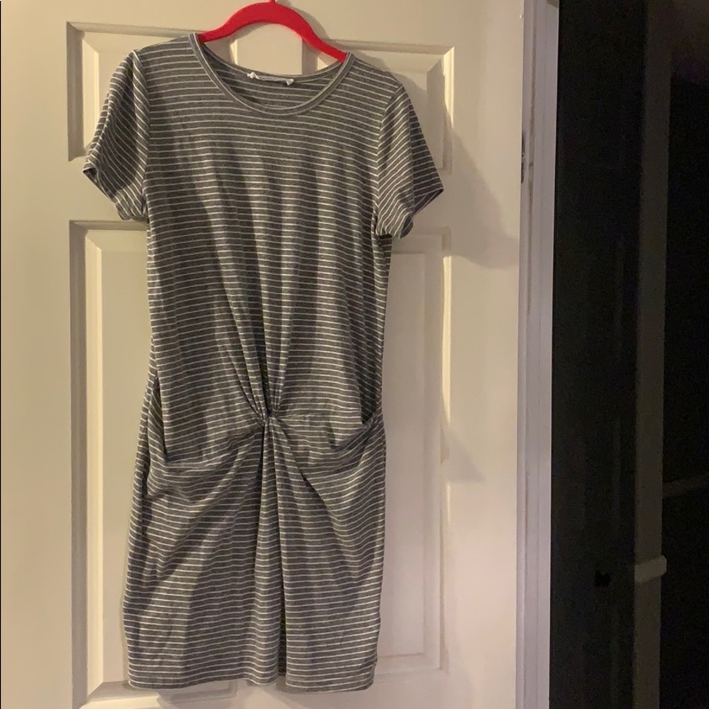 Gray Cotton Dress